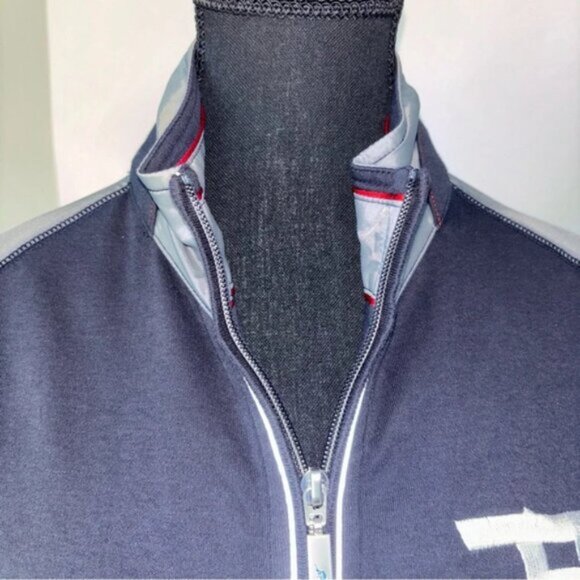 New England Patriots Jacket Mens Medium Full Zip Tommy Bahama NFL Football - Picture 9 of 12